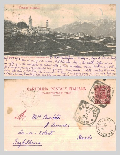 Vintage postcard civenna - vintage,