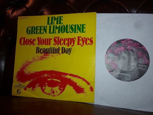 Lime green limousine close - green,