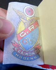 1950ca 3X DECAL DECALCOMANIA - Motociclo Officine Meccaniche Raimondi Modena -