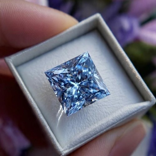 Diamante blu coltivato - , in