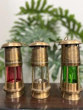 Lampada da minatore vintage in