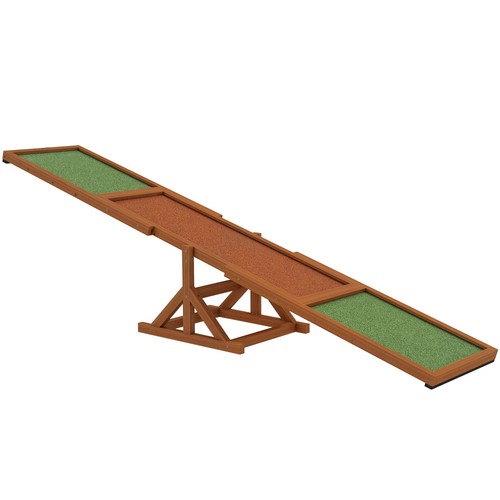 Wooden dog agility seesaw - wooden,