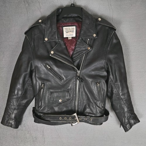 Giacca pelle vintage wilsons - giacca,