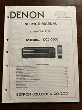 Denon model dcd - model, lettore