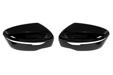 Per Nissan Qashqai Calotta Specchietto Laterale Set Nero Lucido 14-21 Paio SX Dx