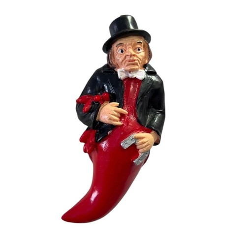 Corno portafortuna con gobbo - portafortuna,
