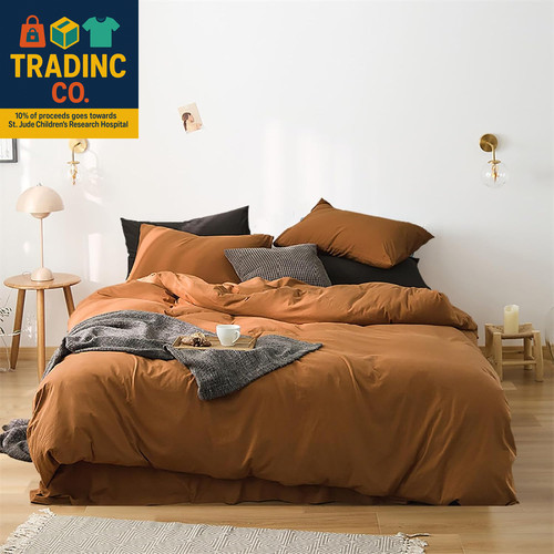 Set piumone colore zucca - , queen