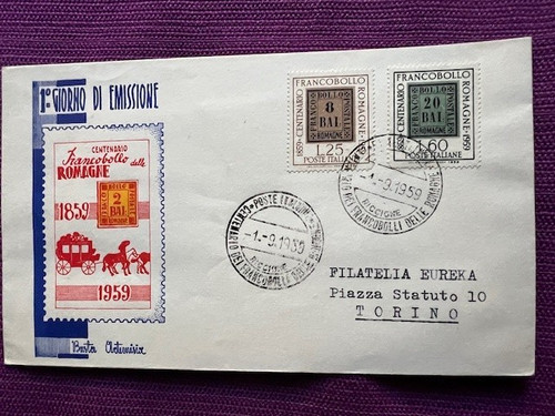 Italia fdc 1959 centenario - italia,