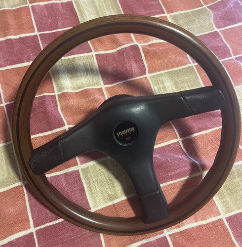 Volante legno radica momo - legno/radica,
