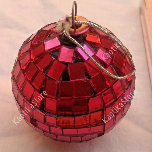 Palla specchio 5cm - 5cm, rosso