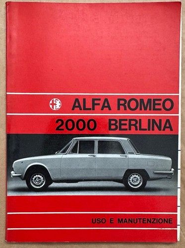Alfa romeo 2000 berlina - romeo,