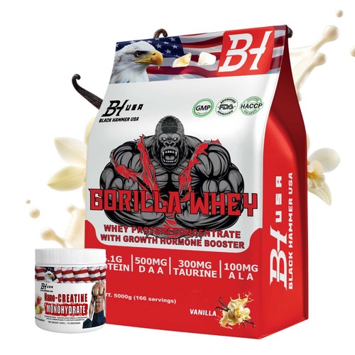 Gorilla whey 5kg vaniglia - whey,