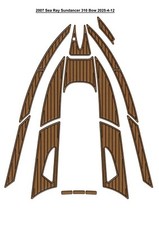 Tappetino pavimento finto Sea Ray Sundancer 310 2007 barca ad arco EVA teak deck schiuma