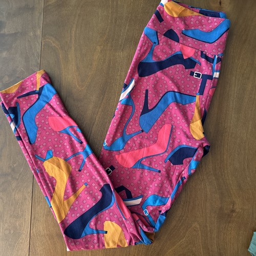 Leggings lularoe rosa tacco - leggings,