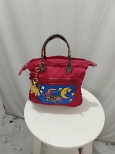Articolo e2167 borsa donna Piero Guidi rossa, base 33x11cm, altezza 31cm, lunghe