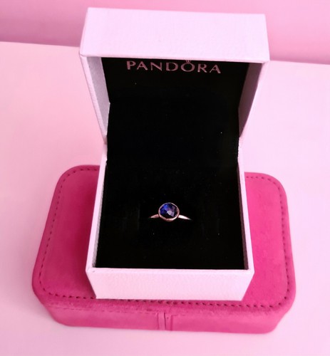 Pandora anello pietra blu - pandora,