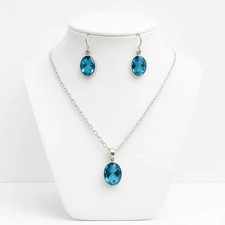 Set gioielli topazio blu