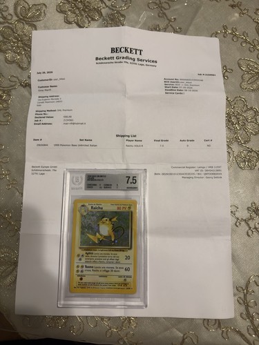 Pokémon raichu holo rara - raichu,