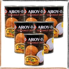 Latte di Cocco per Cucinare Coconut Milk for Cooking Aroy-D Thailandia 6x400ml