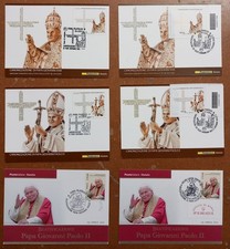 10 Cartoline Annulli Filatelici Papa Giovanni Paolo II Giovanni XXIII Francesco