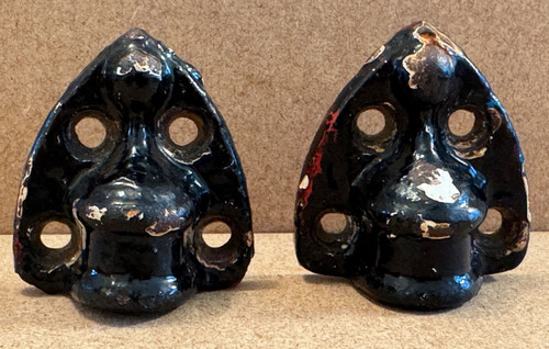 Pair antique cast iron - pair,