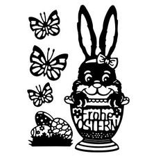 Stencil  Coniglietto pasquale