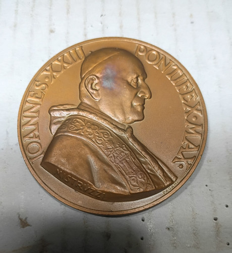 Medaglia bronzo vaticano papa - bronzo,