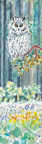 Gufo forestale 6x20 segnalibro