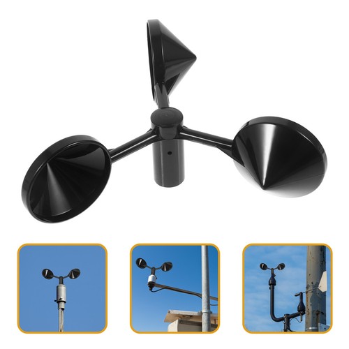 Anemometro nero abs confezione - nero,