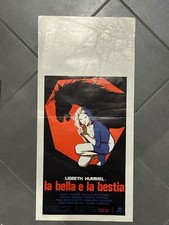 LOCANDINA ORIGINALE FILM LA BELLA E LA BESTIA Lisbeth Hummel 1977