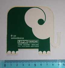 ADESIVO STICKER VINTAGE AUTOCOLLANT AUFKLEBER LUPINI TARGHE ANNI'80 
