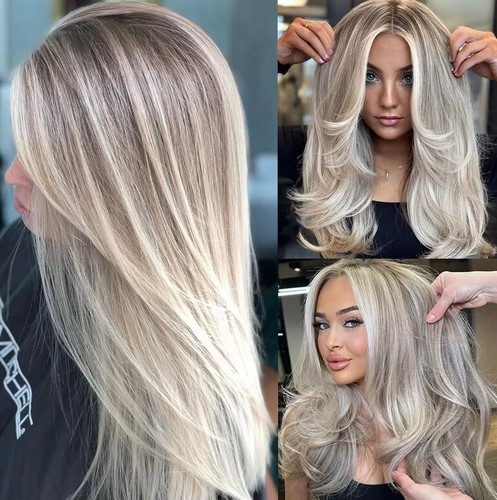 Parrucca capelli umani bionda