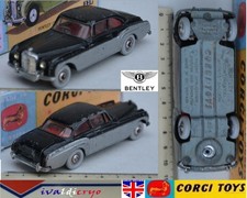 Bentley continental saloon mulliner 1/43 corgi toys 224 gt britains repro box