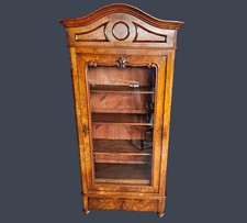 VETRINA IN NOCE LUIGI FILIPPO INTEGRA EPOCA XIX SECOLO RESTAURATA