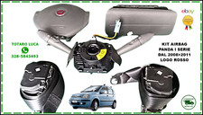 fiat panda kit airbag logo fregio rosso  2006 2007 2008 2009 2010 2011 usato
