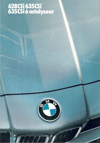 Catalogue brochure bmw 628 csi - brochure,
