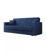 DIVANO LETTO "IBIZA" 3 POSTI TESSUTO BLUE JEANS, 214X81X89 CM