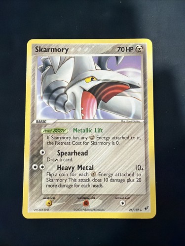 Pokémon skarmory 107 ex - pokémon,