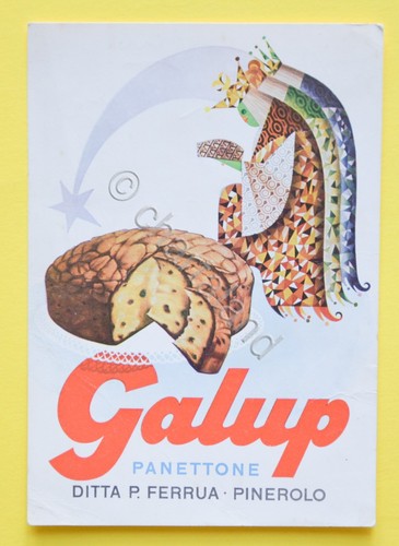 Cartolina galup panettone - cartolina,