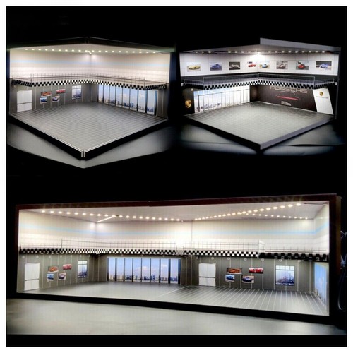 Diorama parcheggio showroom - diorama,
