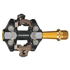 Pedali Exustar MTB E-PM222TI 82.2x61.6mm alluminio nero