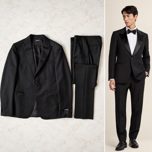 Nuova tuta smoking zegna - smoking, nera