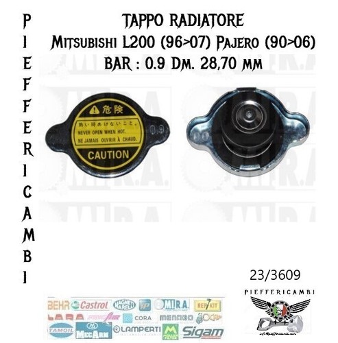 Tappo radiatore bar 9 - radiatore,