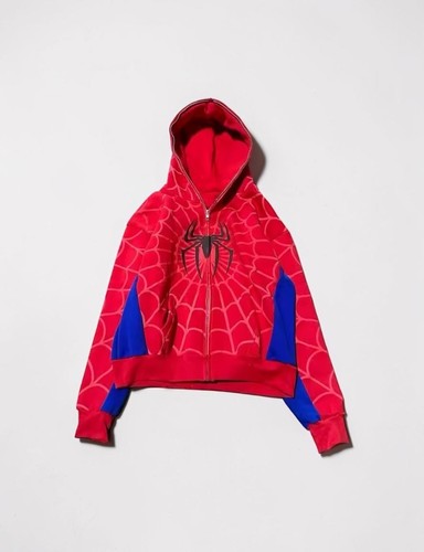 Felpa con cappuccio zip - , red
