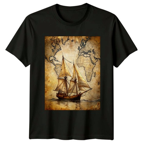 Shirt uomo mappa - mappa, nave