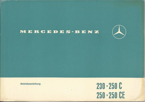 Mercedes 114 coupe manuale - w, 114/8