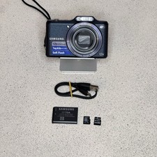 Samsung WB50F 16.2MP 12x Zoom WiFi NFC Digital Camera Blue Tested & Working