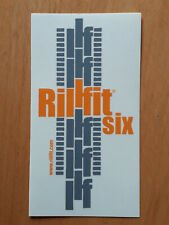 Adesivo Sticker RILLFIT SIX  rigatore gomme per auto  cm 12 x 6 circa