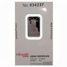 Lingotto di platino Credit