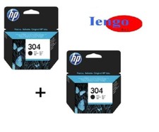 HP 2 CARTUCCE 304 BK ORIGINALI